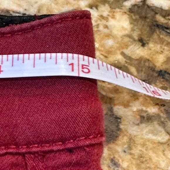 LulaRoe Womens Size 30 Crimson Red Skinny Jeans - Picture 4 of 5